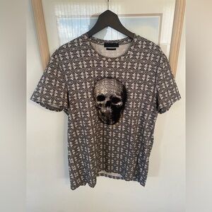 Vintage Alexander McQueen Geometric Skull T Shirt